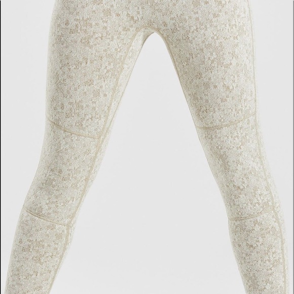 Gymshark fleur texture leggings washed khaki small - Picture 4 of 9